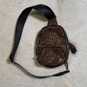 Lululemon Leopard Belt Bag Brown Black Crossbody Festival Bag